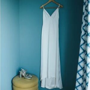 White slip dress